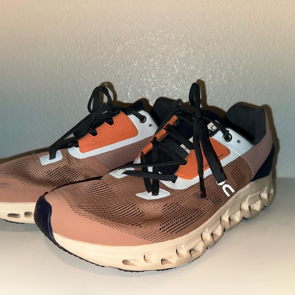 On Running Women's Sneakers in Orange and Black